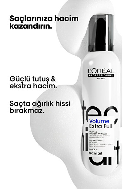 L'oreal Professionnel Tecni.art Volume Extra Full - Ekstra Hacimlendirici Saç Köpüğü 250 ml