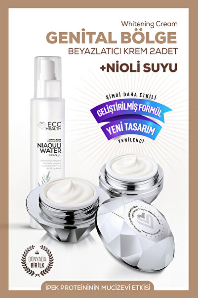 Ecc HEALTH Dış Genital Bölge Beyazlatıcı Krem & Tazeleyici Bakım Seti (2x Kre...
