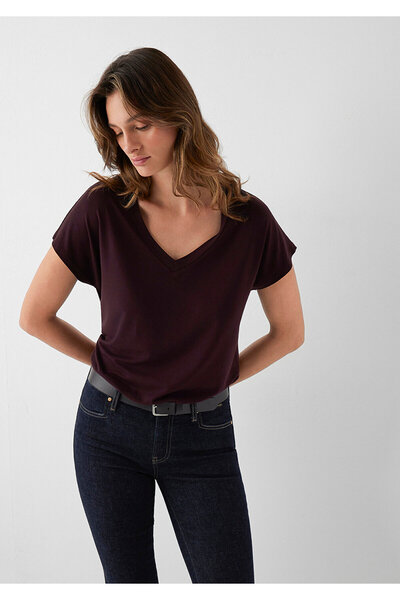 Mavi Brown Basic T-Shirt Regular Fit / Normal Cut 167714-90704