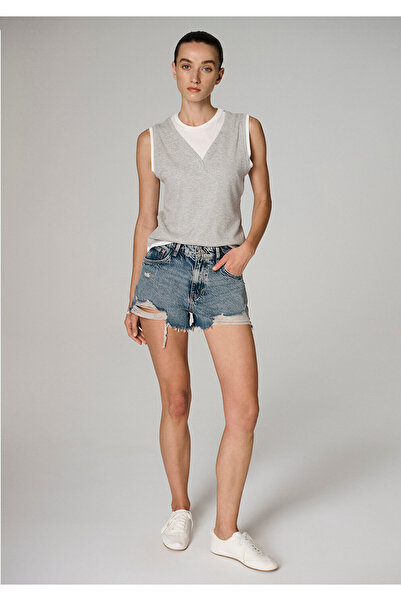 Mavi Tyra 90S Vintage Indigo Blue Jean Shorts 1410011-A3188