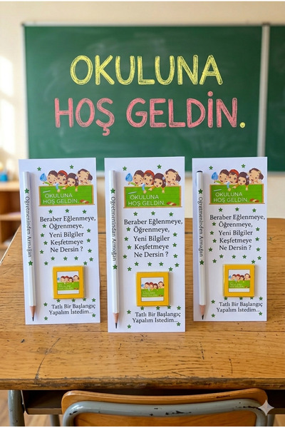 ORGANİZASYON HEDİYEM 10 ADET OKULUN İLK GÜNÜ HEDİYESİ KALEMLİ ÇİKOLATA, ÖZEL ...