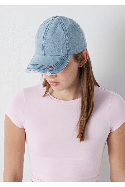 Mavi Nakışlı Denim Şapka 1914112-91503