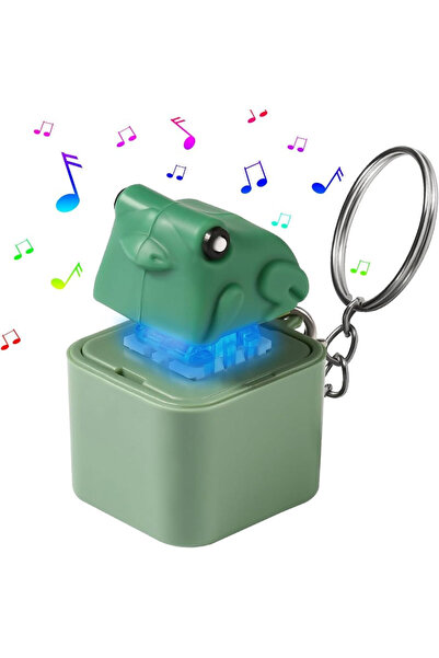 choice2 Frog 1pc Rechargeable Croaking Frog Keychain with Colorful Light And ...