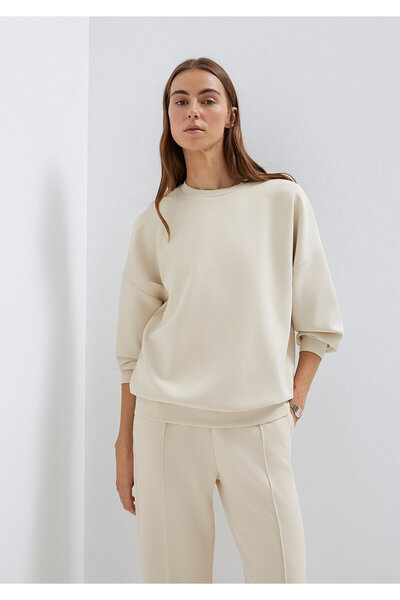 Mavi Soft-Premium Ecru (TENCEL) ™ Modal-Mischgewebe Sweatshirt 168837-70065