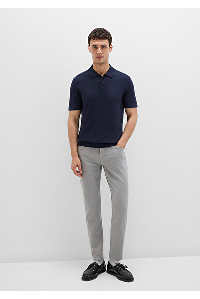 Mavi Milan Schwarzgraue Gabardine-Hose 0081090688