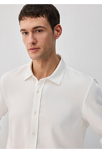 Mavi (Tencel) ™ ) Lyocell White Shirt Regular Fit / Normal Cut 0210818-70057