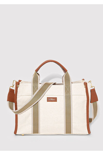 Mavi Ekru Tote Çanta 1912165-34523