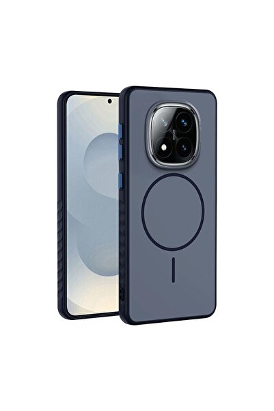 Zebana Xiaomi Redmi Note 14 Pro Plus 5G Uyumlu Kılıf Mono M-Safe Silikon Kılı...