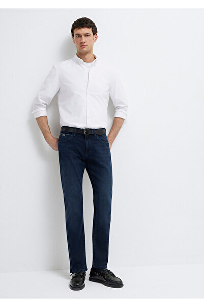 Mavi Marcus Premium Blue Ink Blue Gabardine Trousers 0035187841