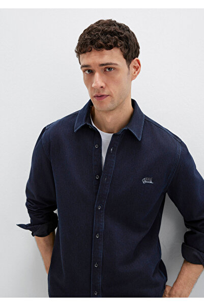 Mavi Roy Lux fekete éjkék Jean Shirt karcsú szabású / szűk szabású 0210496-85224