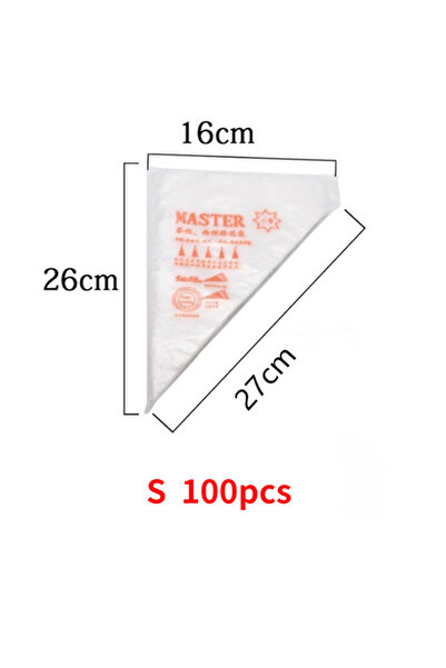 Choice S 100pcs 100/50/20pcs Disposable Piping Bag Pastry S Icing Fondant Cak...