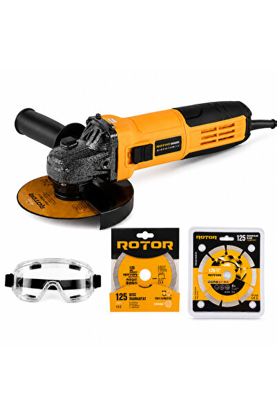 Rotor Polizor unghiular cu variator Rotor, 850w, 220v, 11000rpm, 125mm, 6 tre...