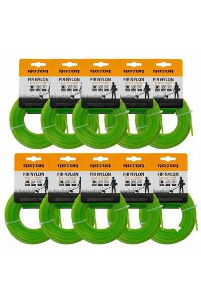 Rotor Set 10 fire trimmer/motocoasa Rotor, profil patrat, dimensiune 2.4mm x ...