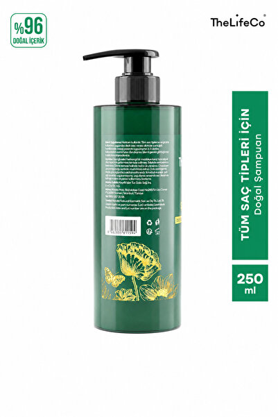 TheLifeCo Günlük Bakım - Doğal Şampuan 250 ml & Durulanmayan Doğal Saç Bakım Kremi 200 ml
