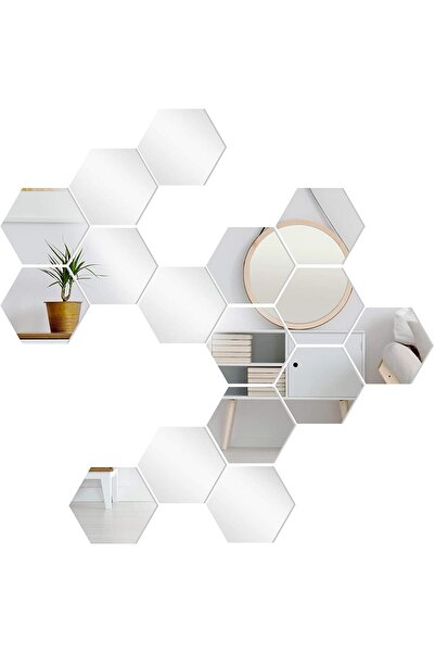 OEM Set 10 Oglinzi Design Hexagon - Oglinzi Decorative Acrilice Cristal - Dia...