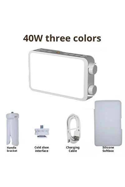 Choice مصباح LED محمول أبيض من نوع USB-C للتصوير الفوتوغرافي، إضاءة غروب الشم...