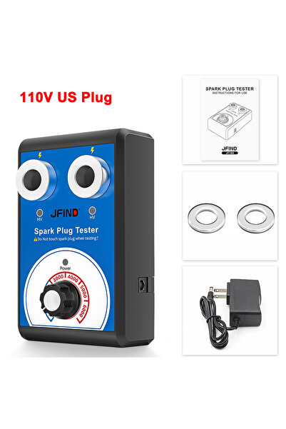 Choice51 110 US Plug Spark Plug Tester Double Hole Diagnostic Tool Car 12V Sp...