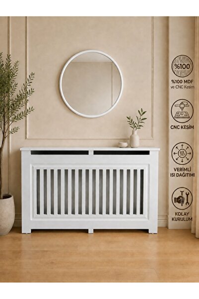 DFN WOOD 18 mm MDF 140x80x20 Cm Beyaz Renk Petek Kaplama Kalorifer Kaplama Pe...