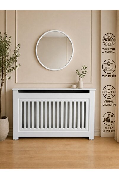 DFN WOOD 18 mm MDF 120x80x20 Cm Beyaz Renk Petek Kaplama Kalorifer Kaplama Pe...