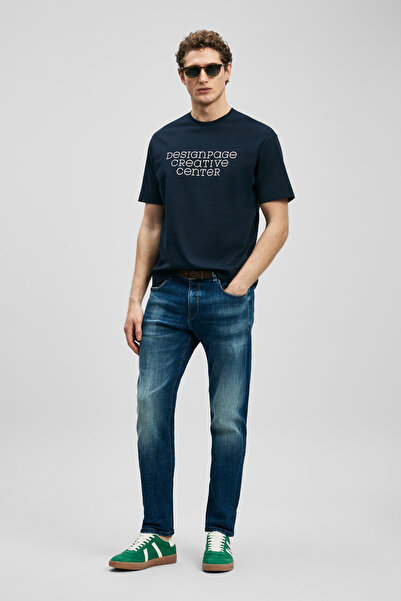Lufian Mıguel Smart Jean Erkek Pantolon Slim Fit İndigo
