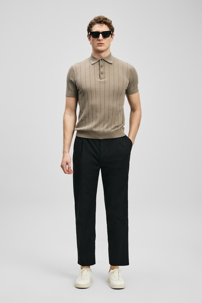 Lufian Malrıc Smart Men's Chino Pants Slim Fit Black