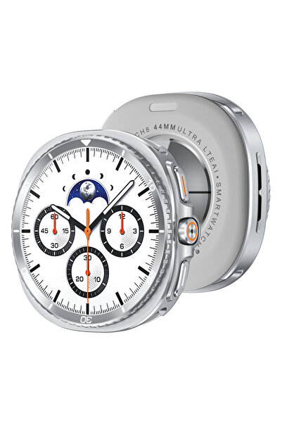 Choice14 Galaxy Watch 8 44mm Silver White-2 Metal Case for Watch 8 9 44/40mm ...