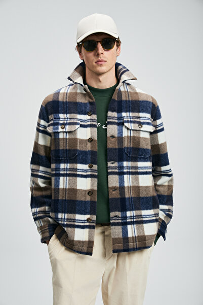 Lufian Cămașă pentru bărbați Joseph basic Regular Fit maro