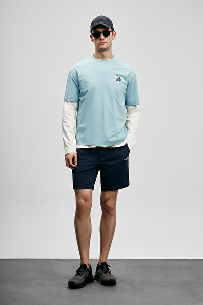 Lufian Luıs Men's Shorts Tracksuit Navy Blue