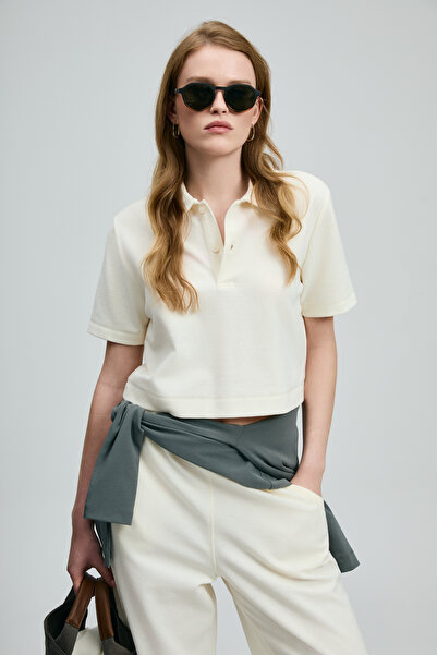 Lufian Narın Women's Polo T-Shirt Off-White