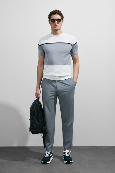 Lufian Enzo Men's Modal Blended Sweater Off-White