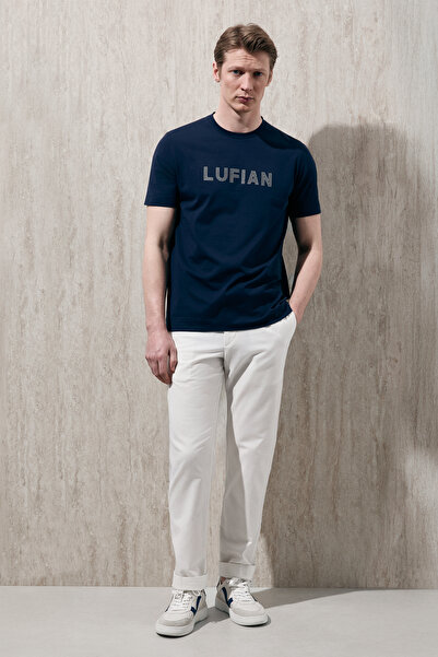 Lufian Tricou grafic modern Oscar, bleumarin