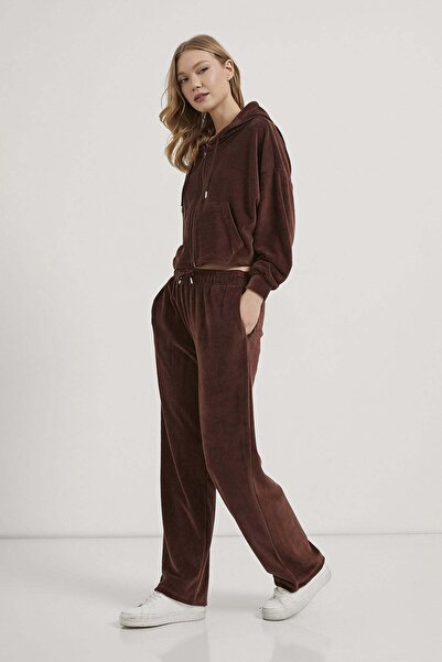 Arma Life Armalife 0110 Velvet Waist Tie-Up Women's Track Suit Set