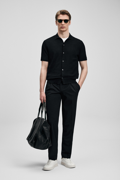 Lufian Nalon Smart Men's Chino Pants Slim Fit Black