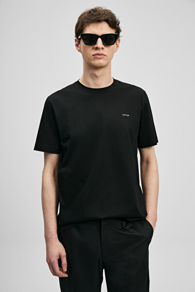 Lufian Bran Modern Graphic T-Shirt Black