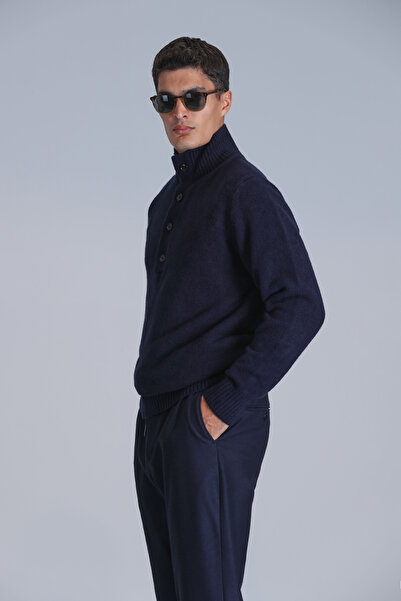 Lufian Bert Men's Sweater Navy Blue