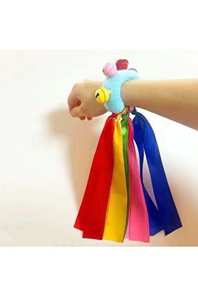 Choice 2pcs Blue 2Pcs elastic wrist ribbon dance performance props light equi...