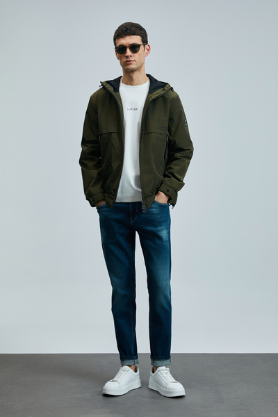Lufian Ανδρικό παντελόνι Carlo Smart Jean Slim Fit Μπλε