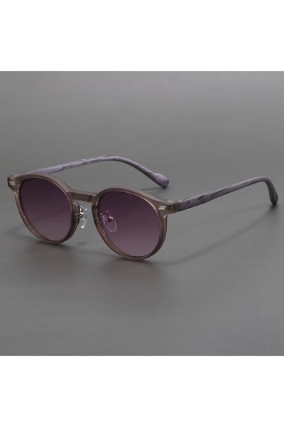 Choice1 gray purple Vintage Round Sunglasses For Women Men Hippie Circle Sung...