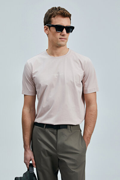 Lufian Valor Modern Graphic T-Shirt Pink