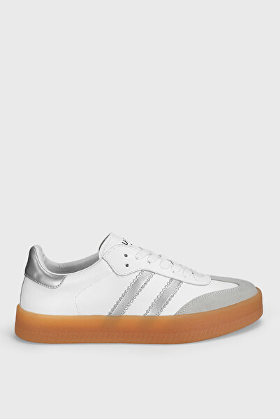 Lufian Davıd Men's Leather Sneaker Shoes White