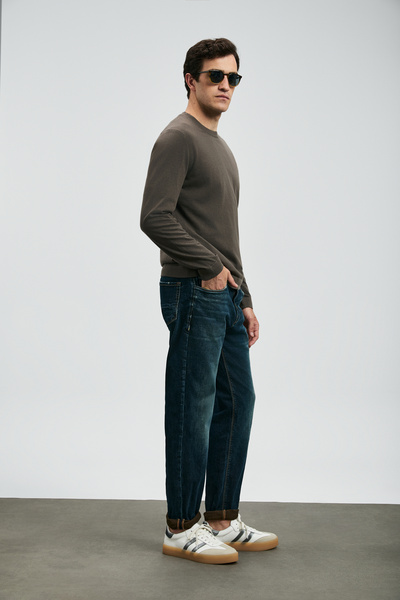 Lufian Ανδρικό παντελόνι Chris Sports Jean Slim Fit Μπλε