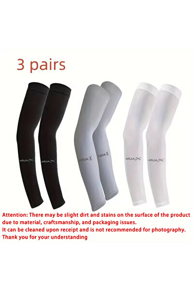Choice Mixed color-3pcs 1/3 Pair of Breathable Sun Protection Sleeves - Breat...
