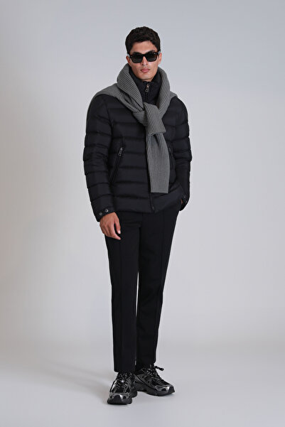 Lufian Clow Goose Feather Men's Coat Black