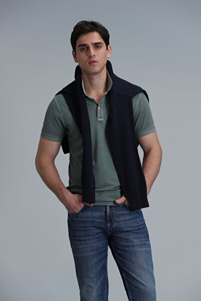 Lufian Tricou polo pentru bărbați Vernon Smart, verde nefti
