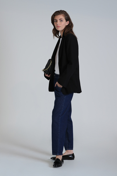 Lufian Lily Denim Mom Fit pentru femei - Talie înaltă, albastru