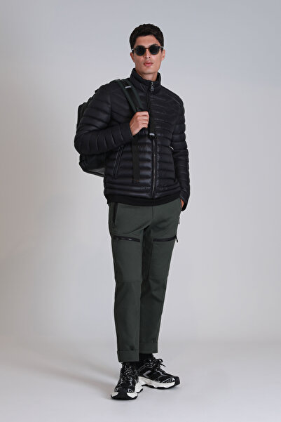 Lufian Andy Goose Feather Men's Coat Black