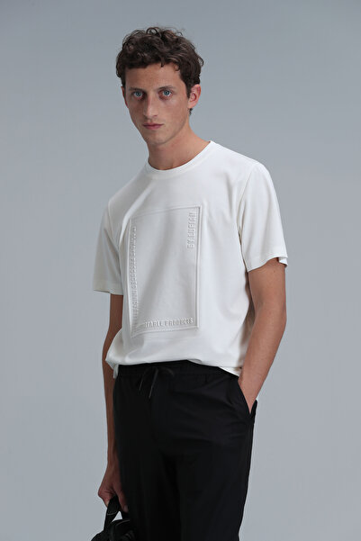 Lufian Mabel Modern Graphic T-Shirt Off White