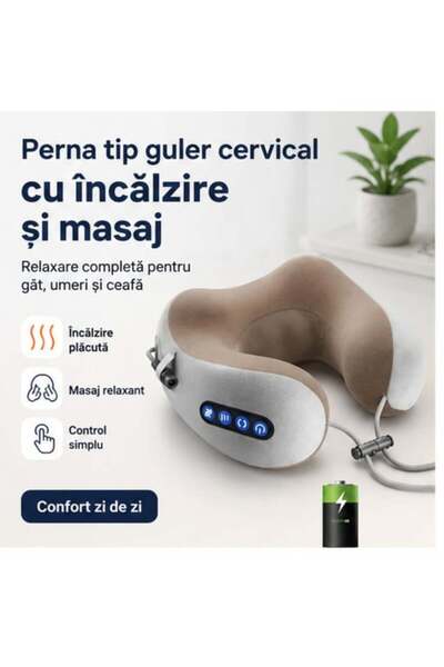 OEM Heated and massaged cervical collar pillow