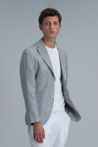 Lufian Class Spor Erkek Blazer Ceket Slim Fit Yeşil