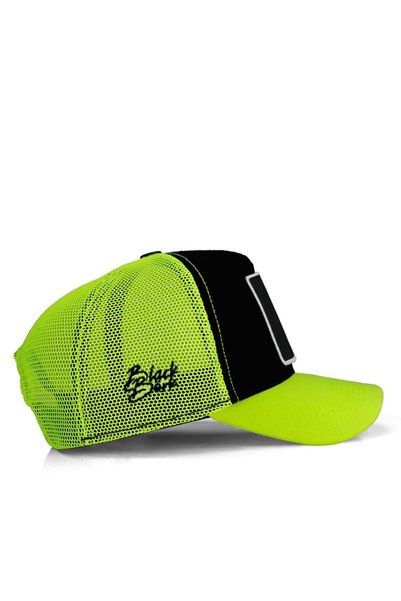 BlackBörk Rec Logolu Neon-Siyah Trucker Şapka